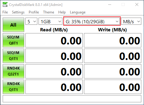 queues vs threads crystal disk mark