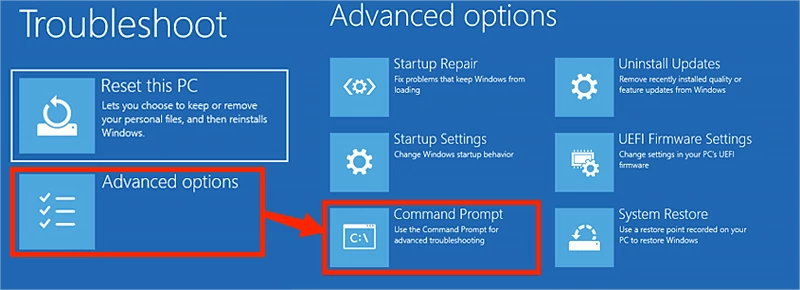 open command prompt window