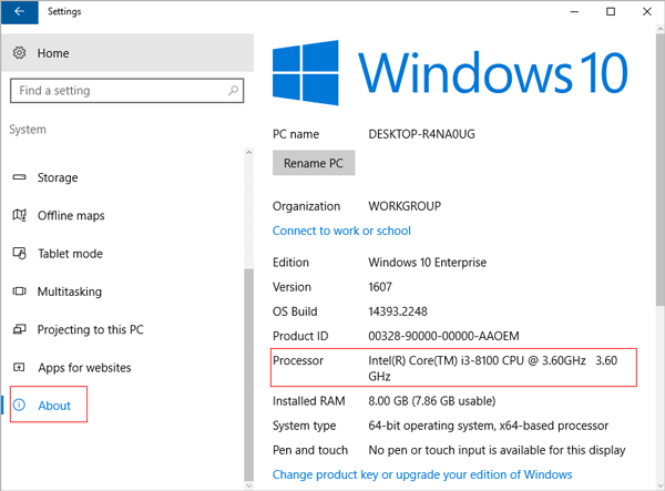 check cpu speed windows 10