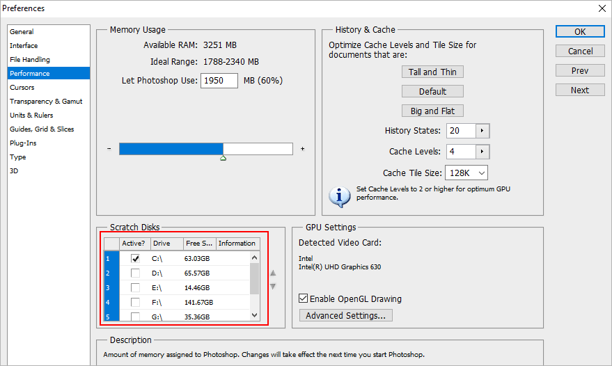 change location of adobe cache file