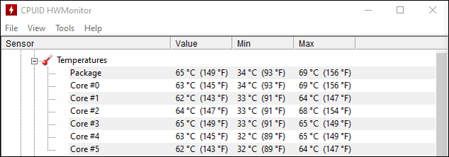 temp of full cpu with liquid cooling