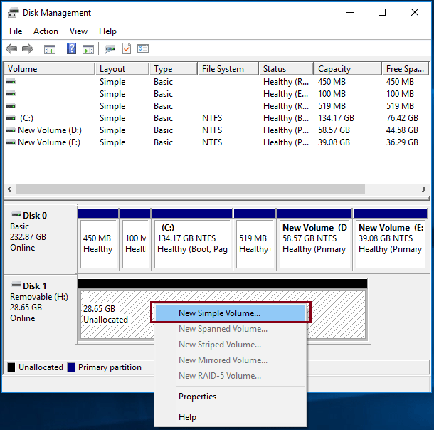 usb volume manager