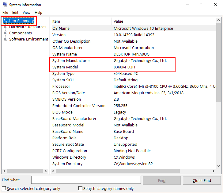 How to Check Your Motherboard Model in Windows 10/8/7