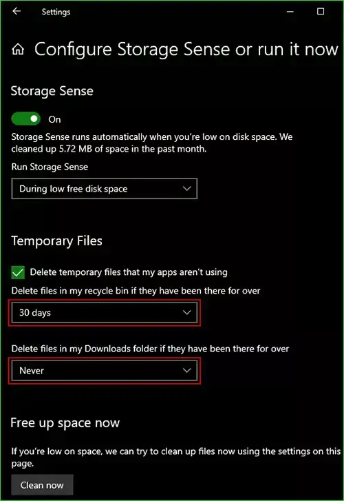 set-the-corresponding-time-intervals-to-delete-files