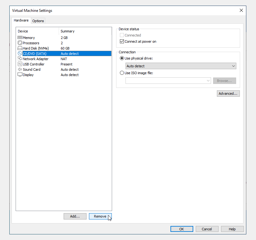 remove CD/DVD(SATA)