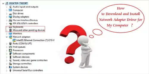 how to download and install network adapter driver for my computer
