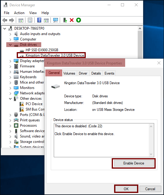 windows 10 usb tool corrupted