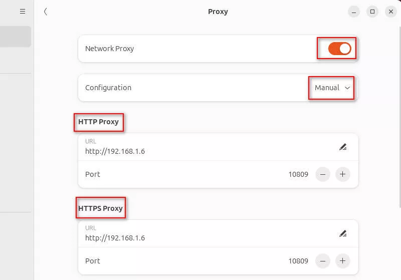 proxy configuration 1