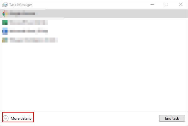 see more details of task manager