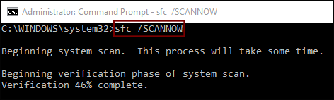 sfc /SCANNOW