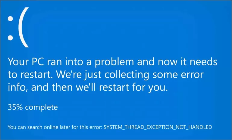 bsod restart error