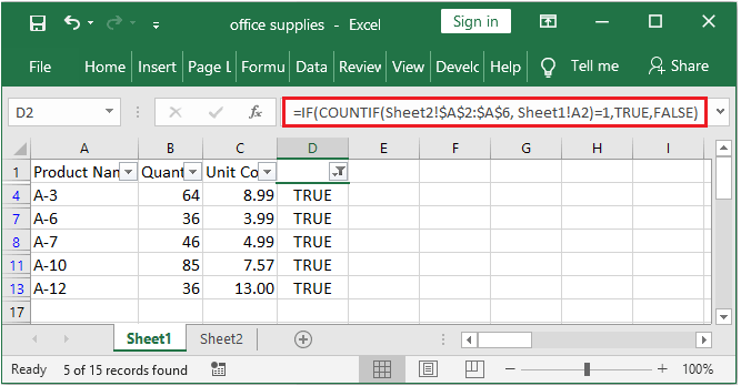 how-to-filter-data-based-on-another-list-in-excel