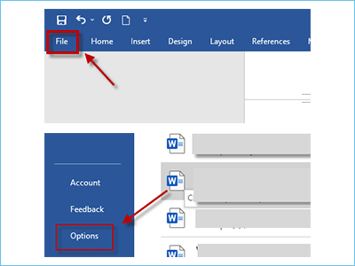 file and option