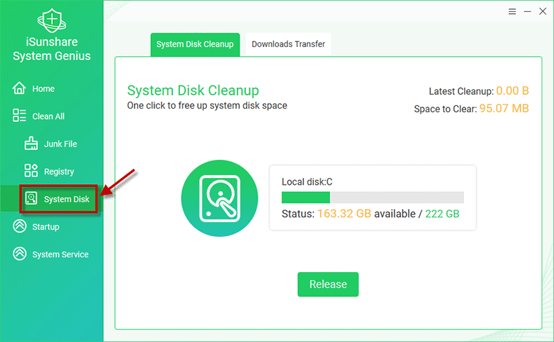 system disk.