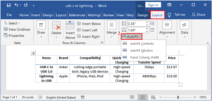 How To Format Tables In Microsoft Word 2016 4767