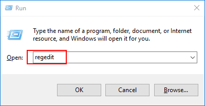 open-registry editor window