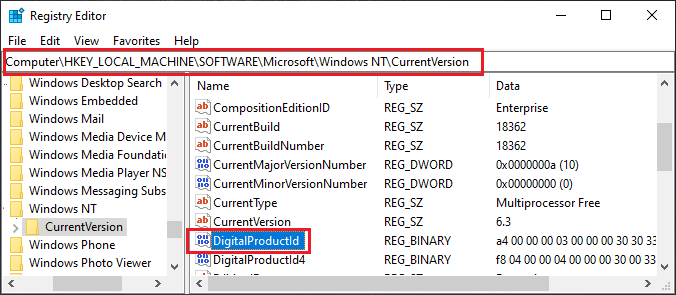 find office 2013 product key in registry