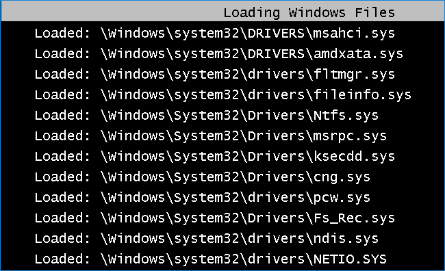 load windows files