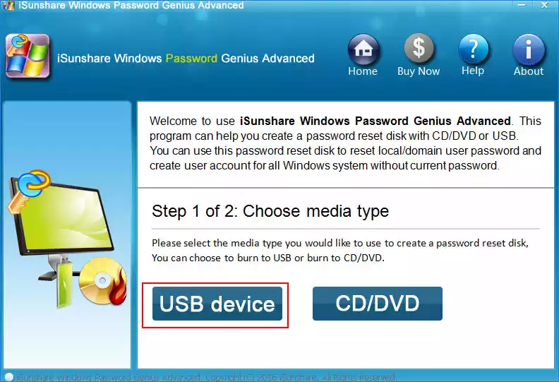 select usb device