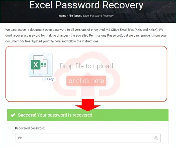 recover excel document protected password online