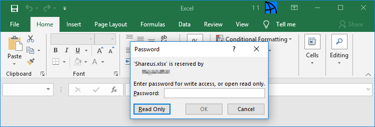 how to create password for excel file