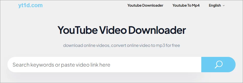 yt1d youtube video downloader