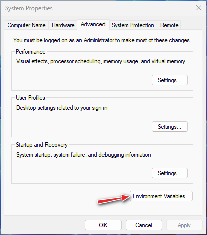 System Properties