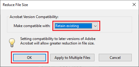 how to reduce size of pdf document in adobe reader