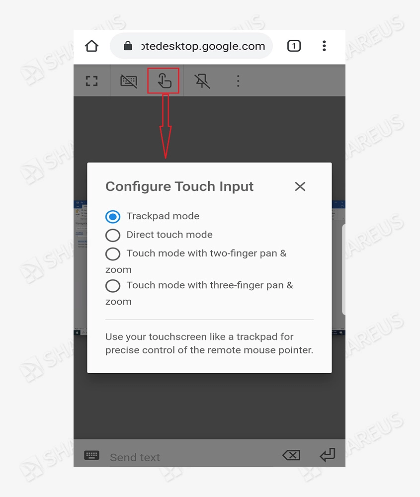 configure touch input