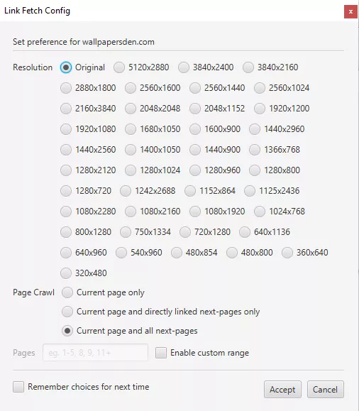 config demo