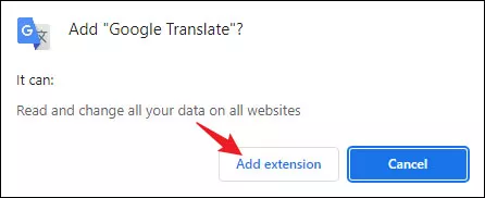 select add extension