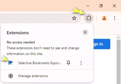 locate chrome extension