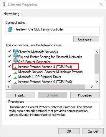 double click tcp ipv 4