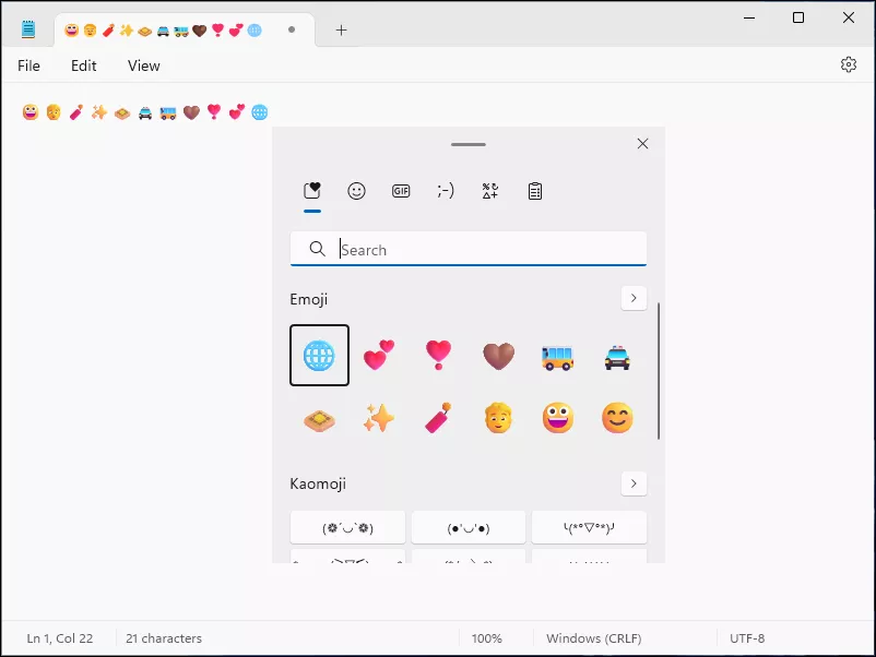 emoji window