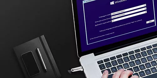 4 steps to install windows 10 from usb bootable media