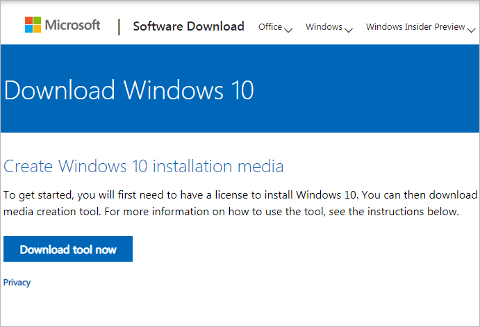 windows 10 usb download tool