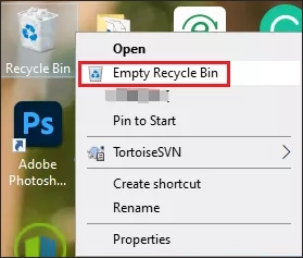 empty recycle bin