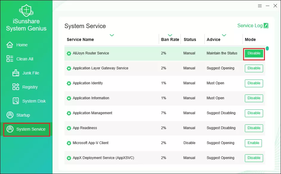 way 2 to disable unneeded programs and services by system genius