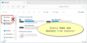 Easily Remove Home and Gallery from File Explorer in Windows 11