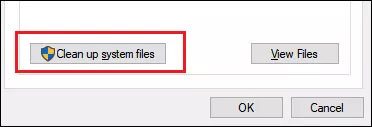 click clean up system files