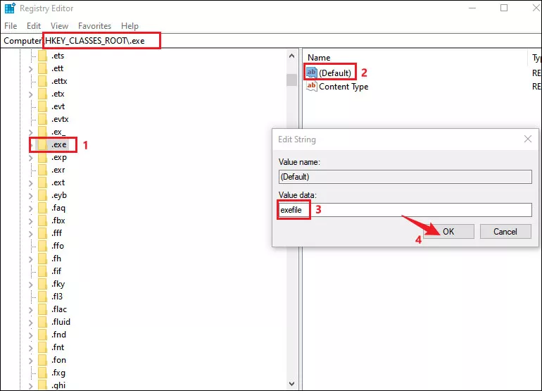 set default value data