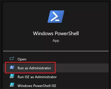 open powershell