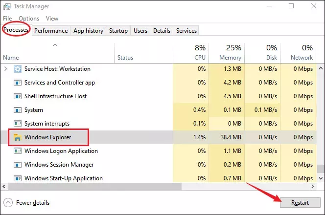 open task manager