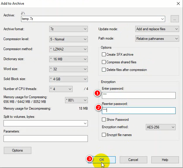 write code on zip file