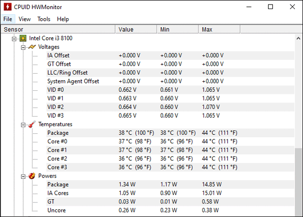 motherboard temp reading high with speccy windows 10