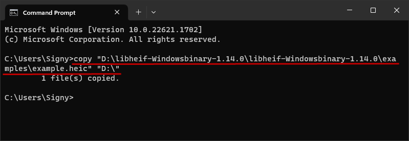 copy libheif
