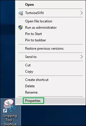 click properties