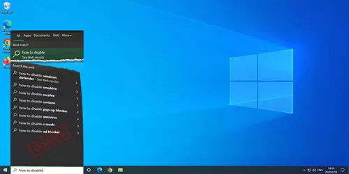 how to disable web search results in windows start menu