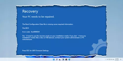 How to Fix Boot Configuration Data File Is Missing in Windows 11