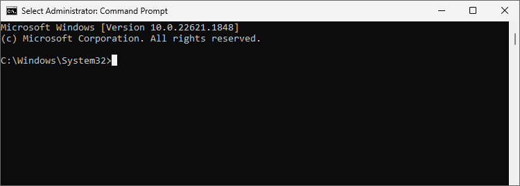 open command prompt